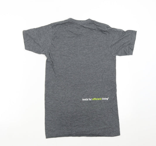 Tultex Womens Grey Basic T-Shirt Size S - Simple Human