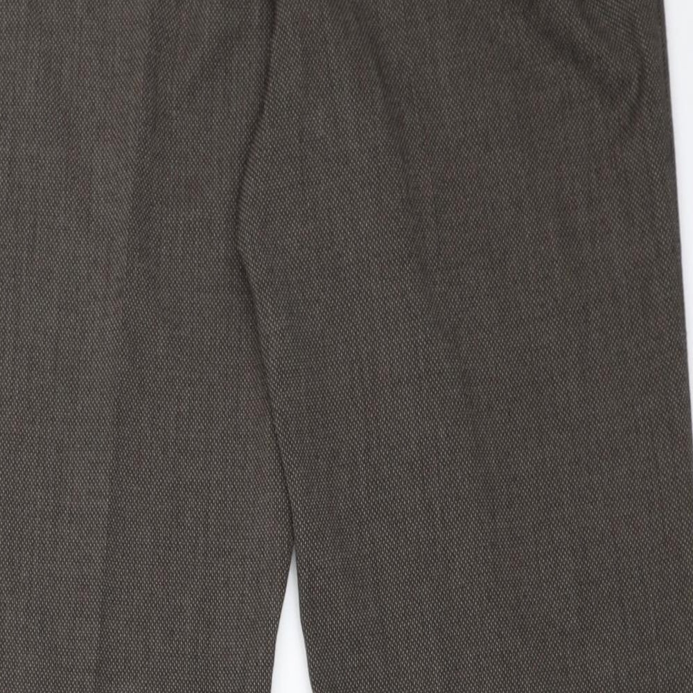 Wallis Womens Brown Trousers Size 12 L28 in