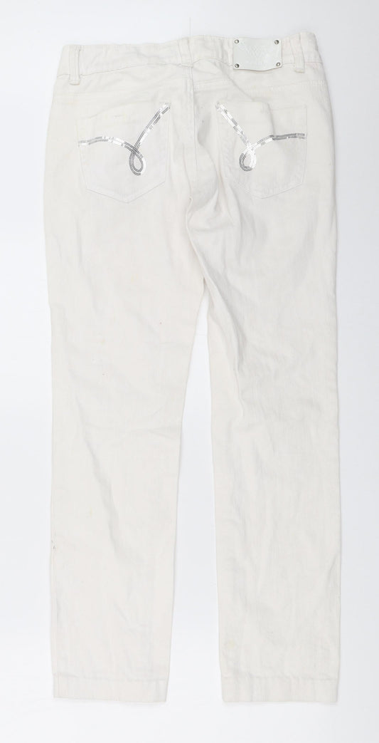 Revers Womens White Straight Jeans Size 38 L28 in