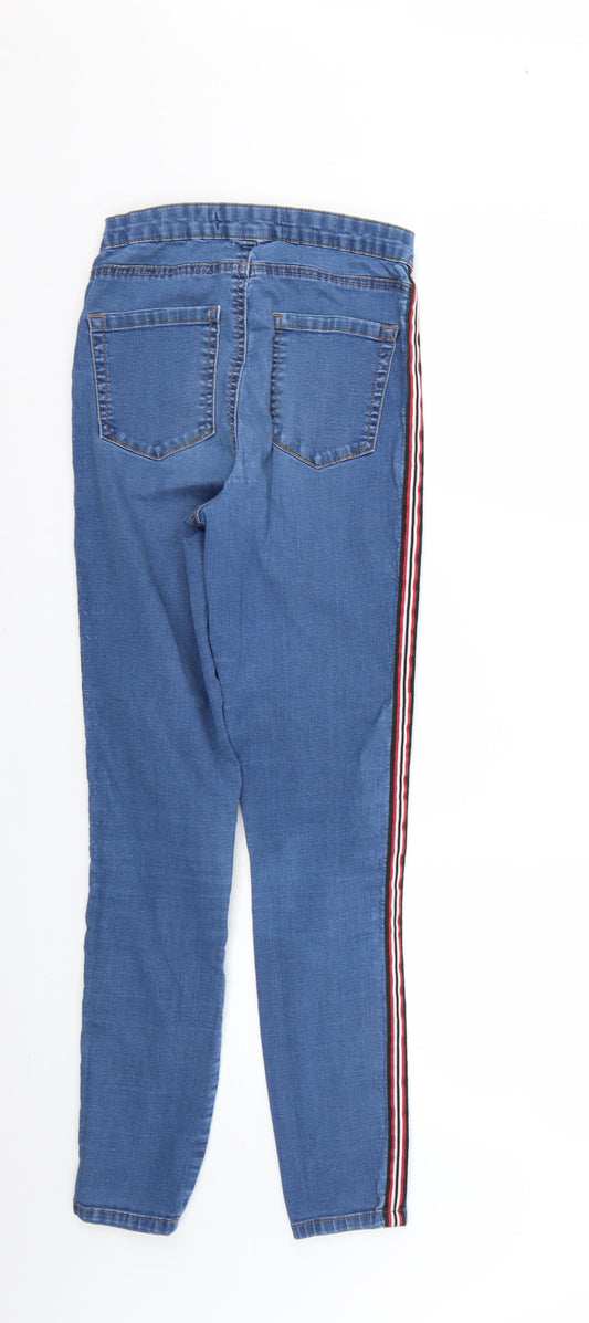 Denim & Co. Womens Blue Skinny Jeans Size 8 L25 in
