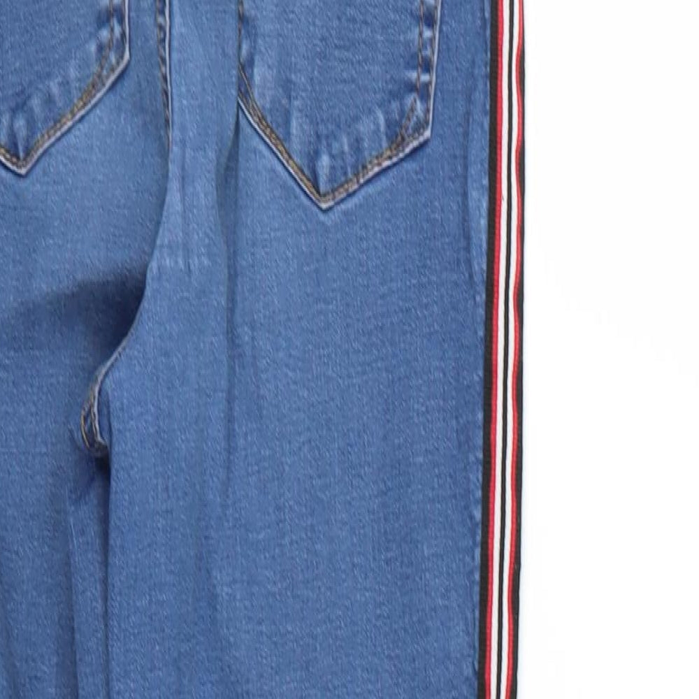 Denim & Co. Womens Blue Skinny Jeans Size 8 L25 in