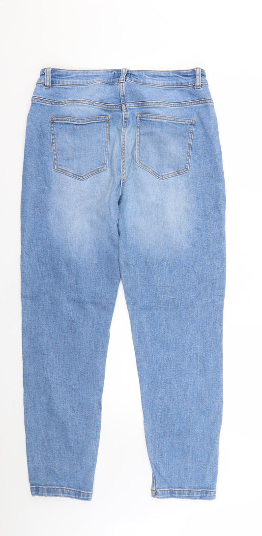 Papaya Womens Blue Straight Jeans Size 10 L30 in