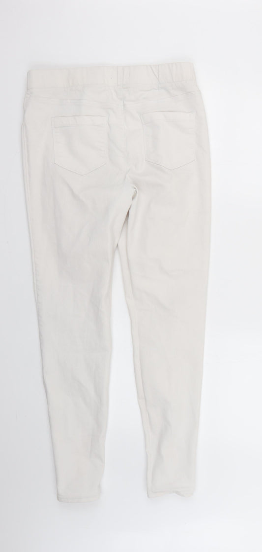 Denim Womens White Skinny Jeans Size 12 L28 in