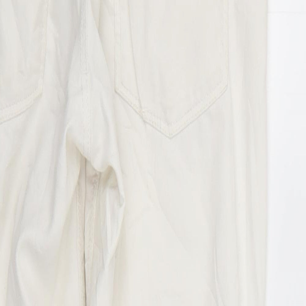 H&M Womens White Skinny Jeans Size 8 L27 in