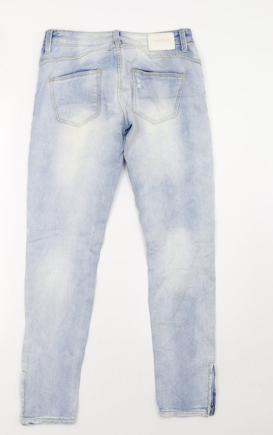 RESERVED Womens Blue Denim Straight Jeans Size 26 L32 in