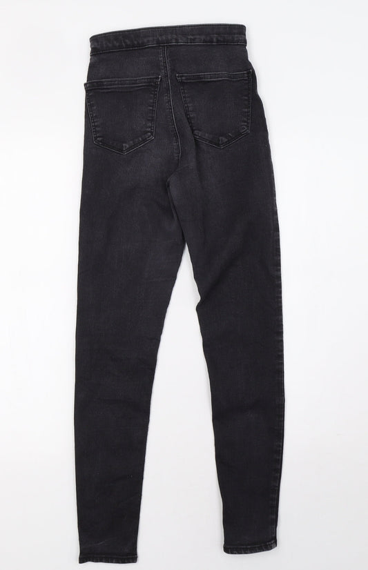 Topshop Womens Grey Denim Skinny Jeans Size 26 L32 in