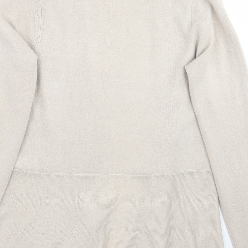 Marks and Spencer Womens Beige Cardigan Jumper Size 8