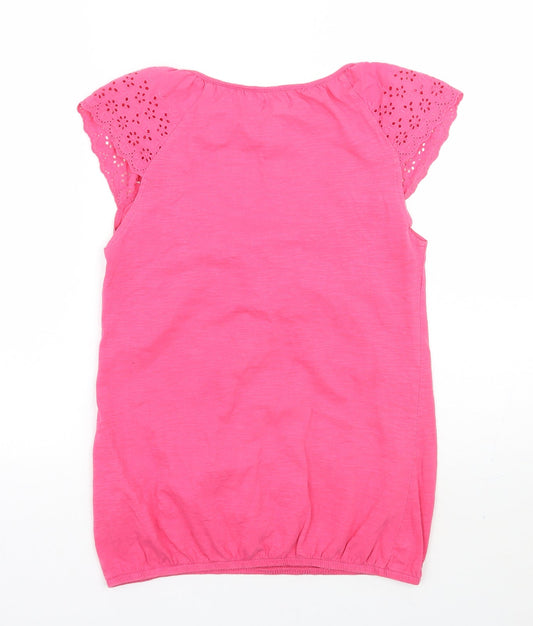 Newlook Womens Pink Basic T-Shirt Size 8