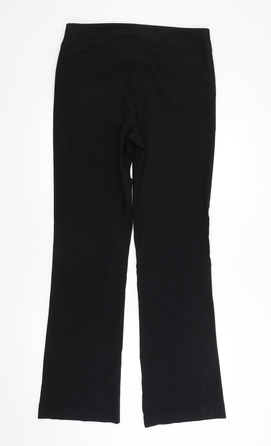 Contempo Womens Black Trousers Size 14 L31 in