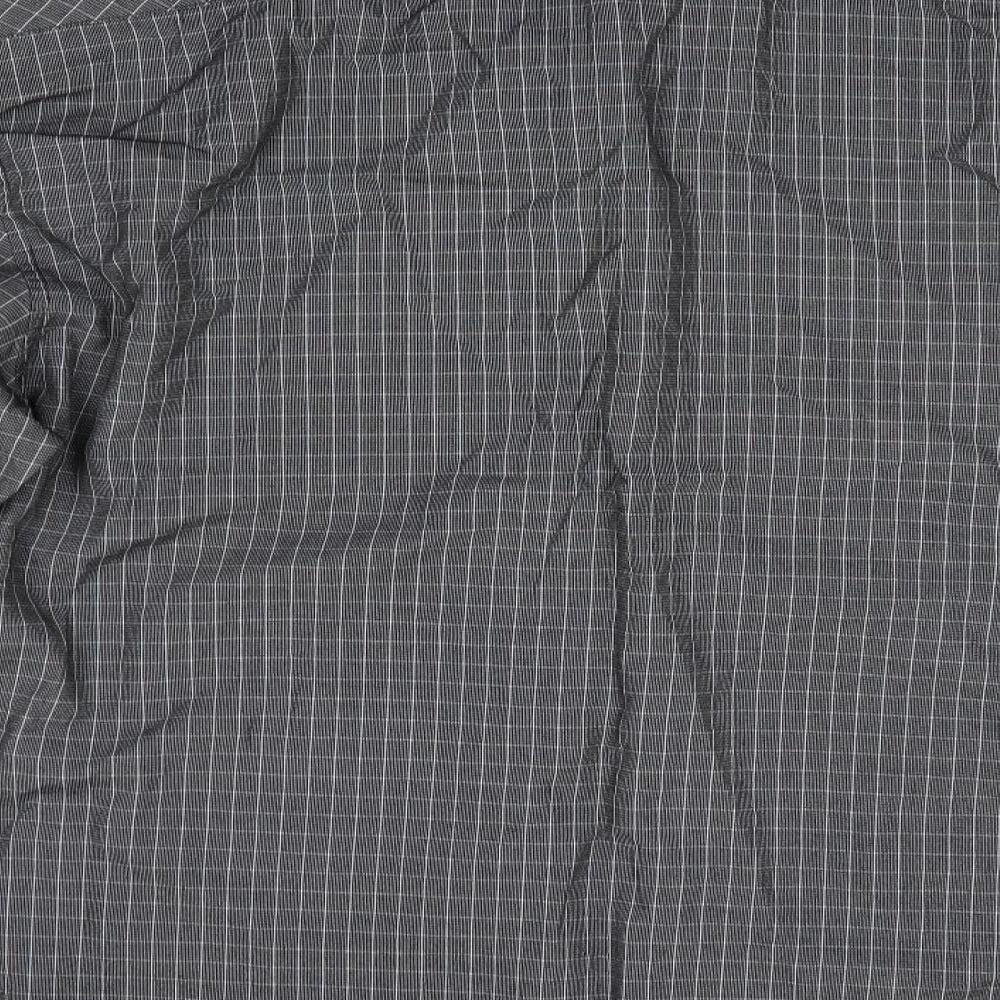 NEXT Mens Grey Check Button-Up Size M