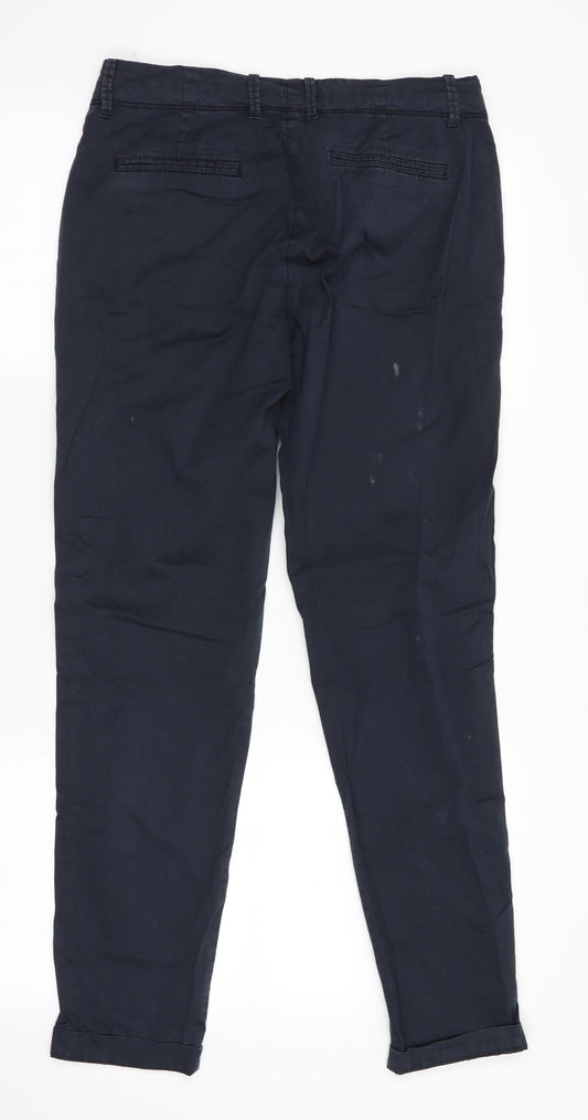 Tntuum Womens Blue Chino Trousers Size 6 L28 in