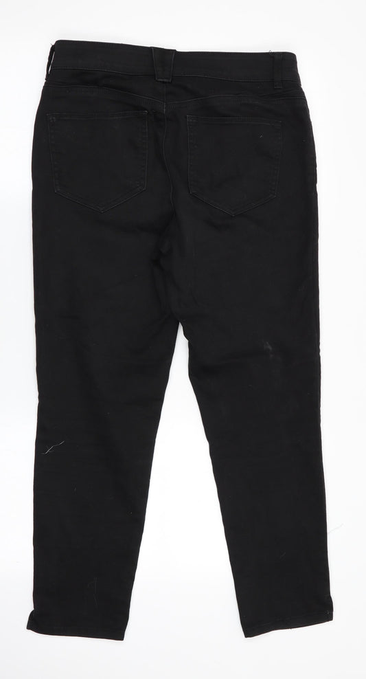Bass Womens Black Straight Jeans Size 8 L27 in