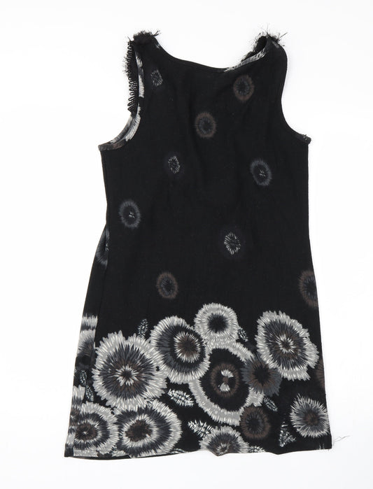 AX Paris Womens Black Floral Tank Dress Size 10