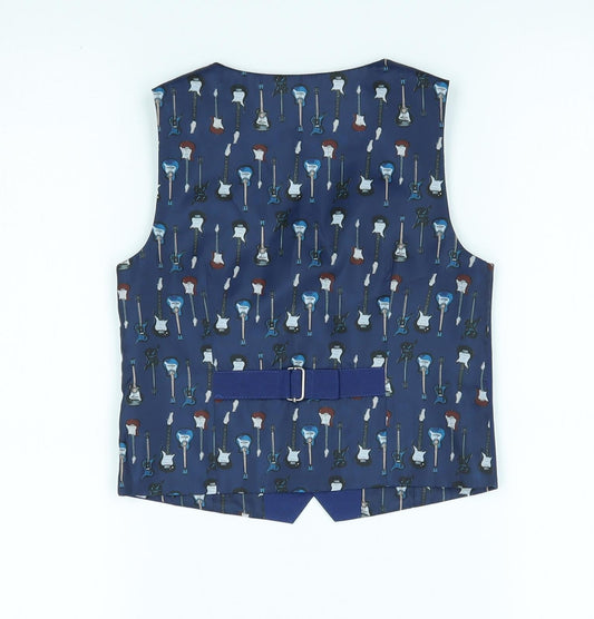 NEXT Boys Blue Jacket Waistcoat Size 2-3 Years -