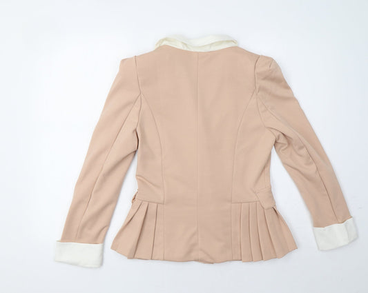 Scors Womens Beige Jacket Blazer Size M