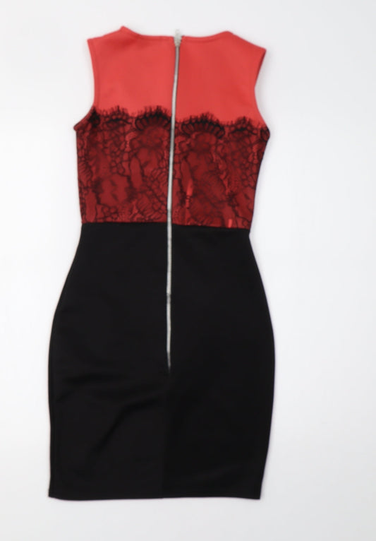 Dolly Diva Womens Black Bodycon Size 10