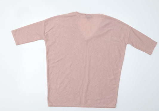 New Look Womens Pink Basic Blouse Size S