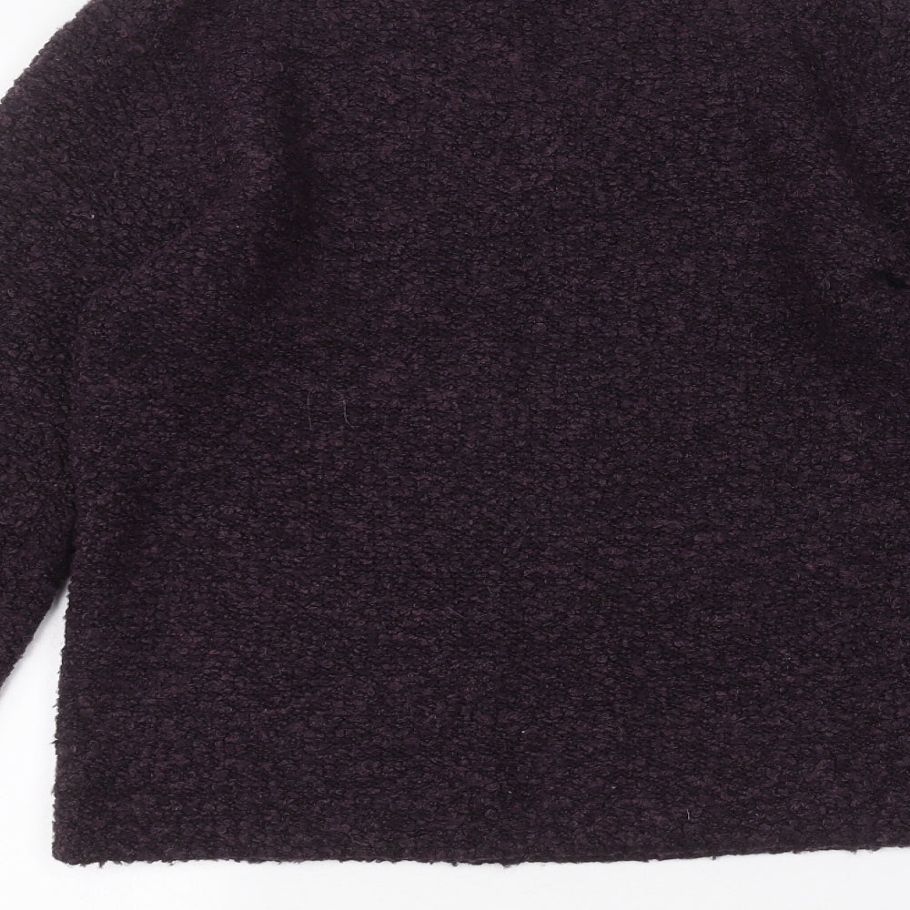 casamia Womens Purple Pullover Jumper Size S