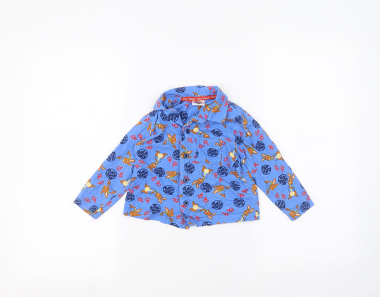 George Baby Blue Basic Button-Up Size 12-18 Months - peter rabbit