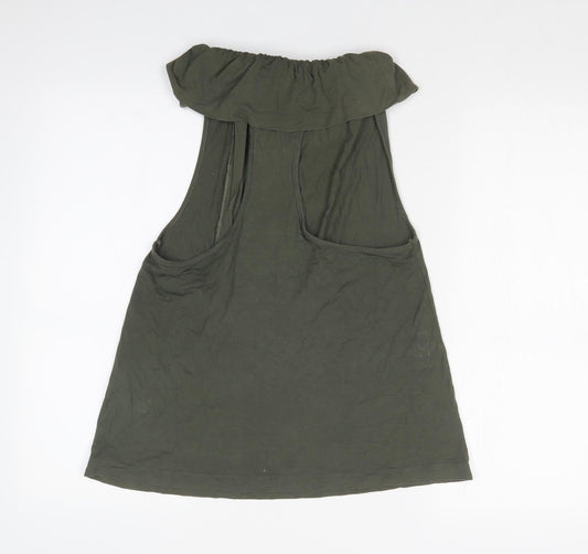 DOCEFLOR Womens Green Basic T-Shirt Size M