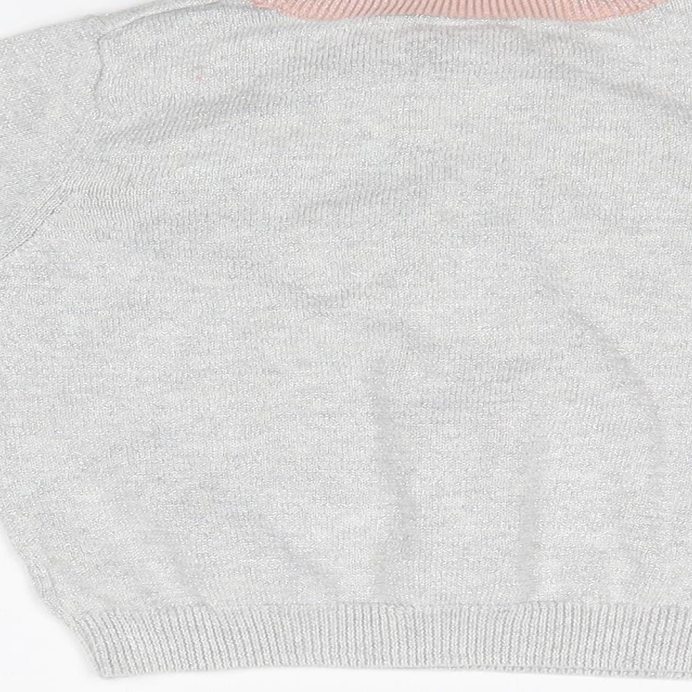 TU Girls Silver Basic T-Shirt Size 3 Years