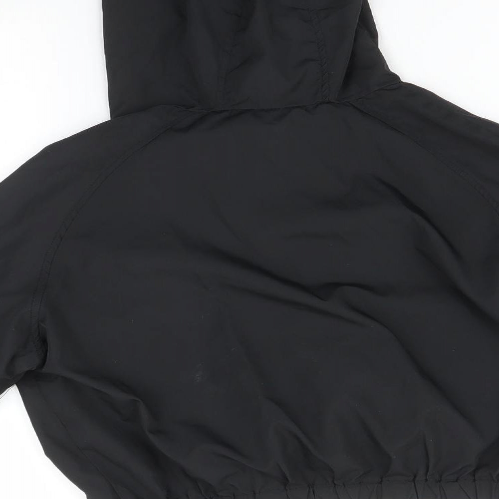 Brand and care label for Matalan girls’ black jacket, size 9, years