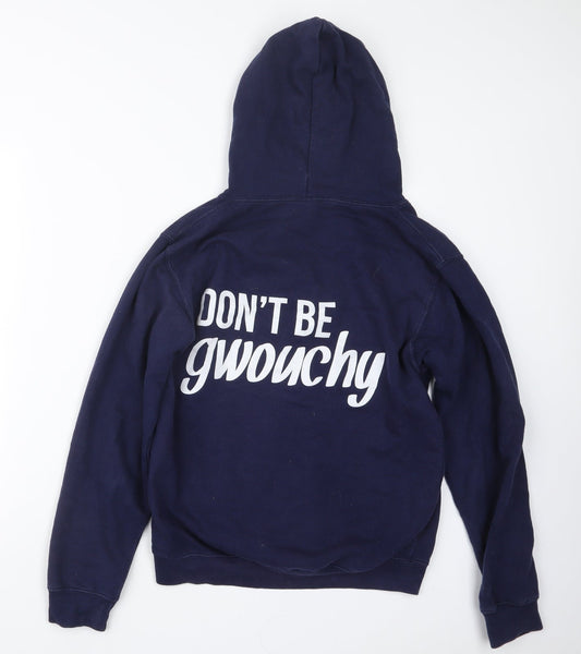 Awdis Womens Blue Pullover Hoodie Size S