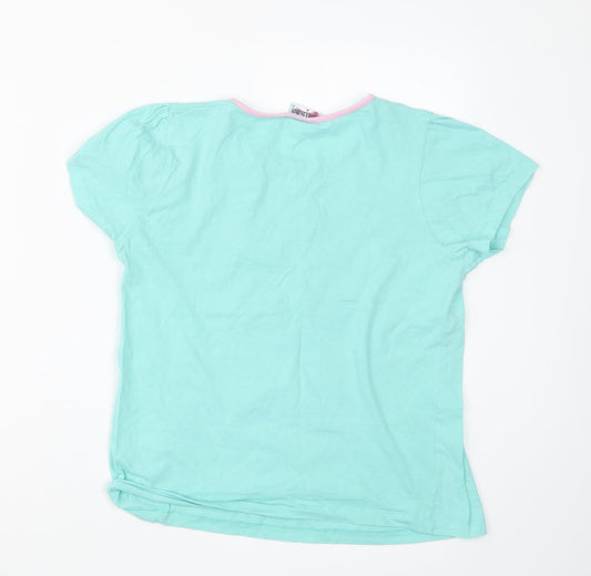 hullabaloo Girls Green Geometric Top Pyjama Top Size 13-14 Years