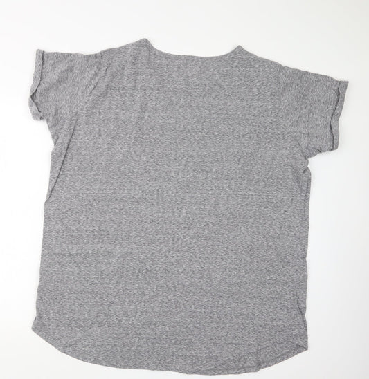 Matalan Womens Grey Geometric Top Pyjama Top Size 20 - Christmas