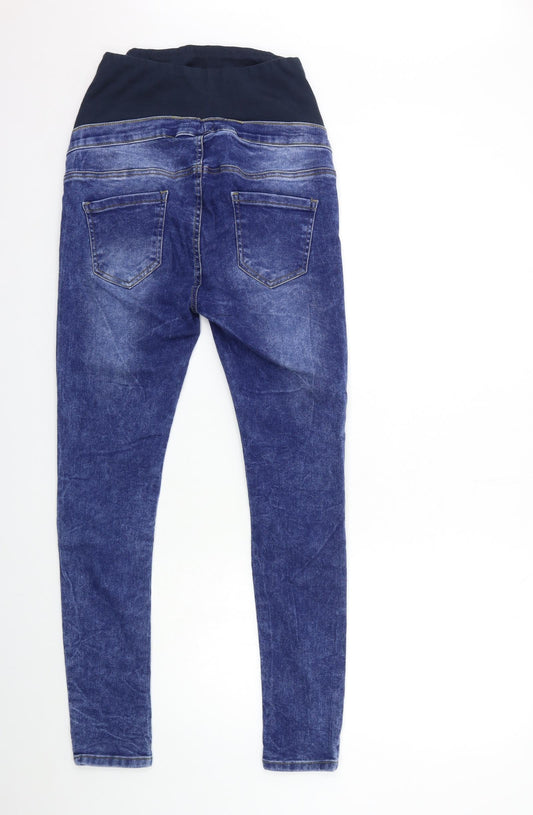 Boohoo Womens Black Denim Skinny Jeans Size 8 L28 in