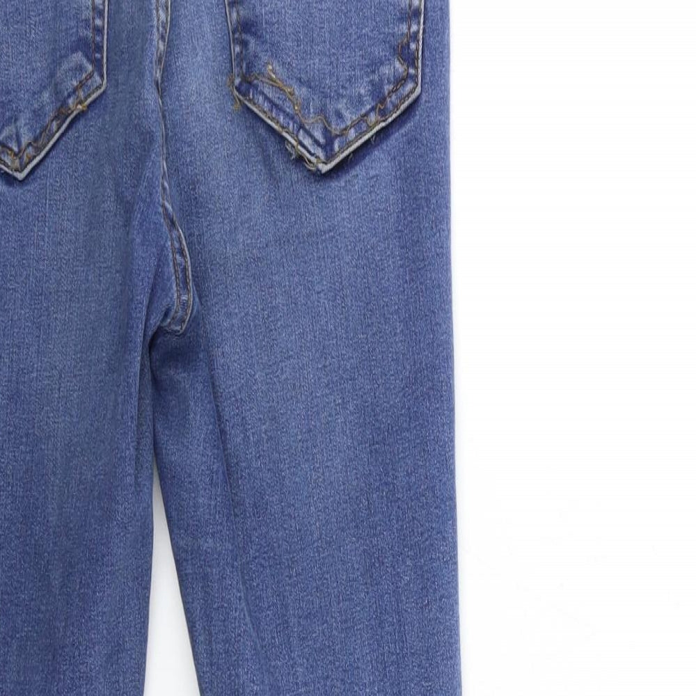 Topshop Womens Blue Denim Skinny Jeans Size 28 in L27 in