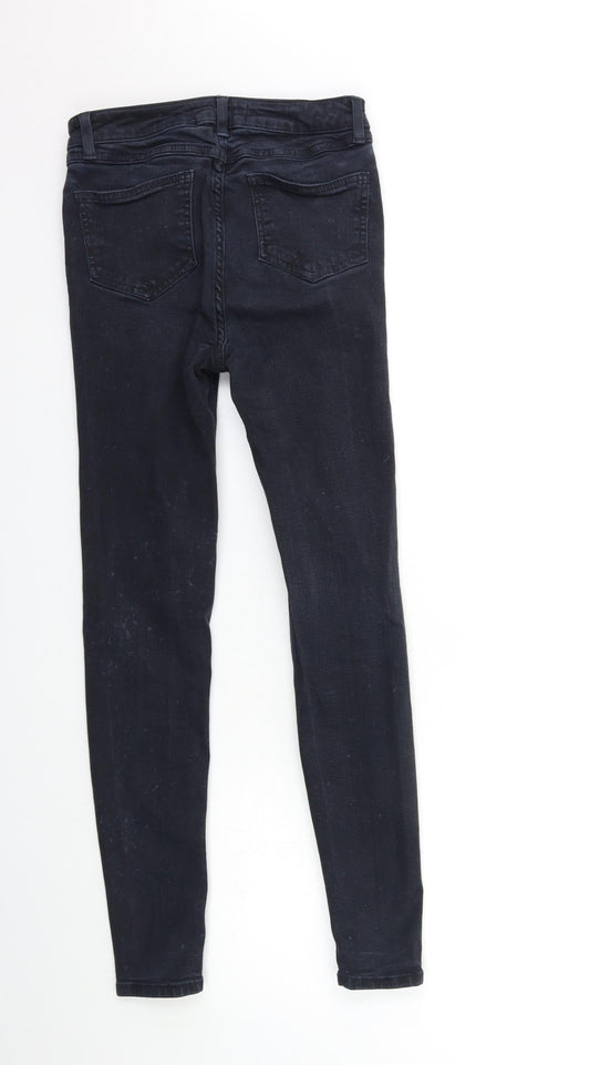 Denim & Co. Womens Blue Denim Skinny Jeans Size 8 L27 in