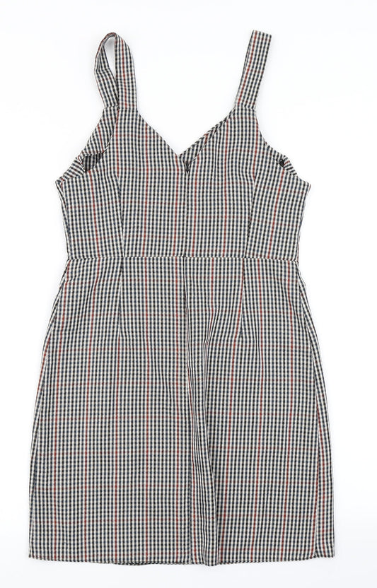 Primark Womens Blue Check Pencil Dress Size 6