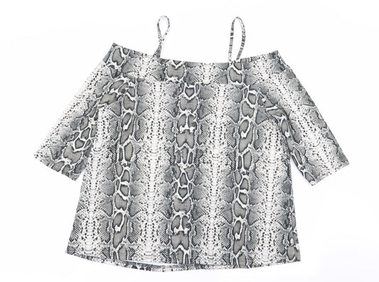 capsule Womens Multicoloured Geometric Basic Blouse Size 14