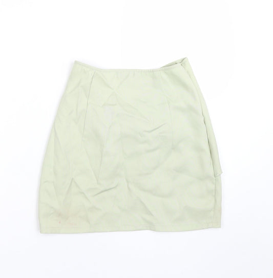 PRETTYLITTLETHING Womens Green Basic T-Shirt Size 8
