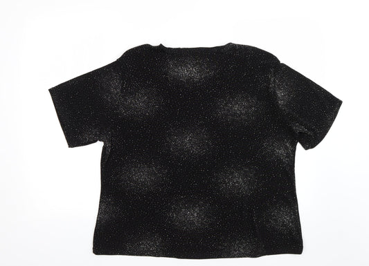 Bonmarche Womens Black Basic T-Shirt Size L