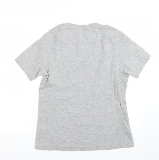 Simplybe Womens Grey Basic T-Shirt Size M