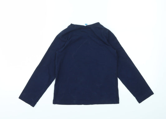 HULLABLN Boys Blue Basic T-Shirt Size 7-8 Years