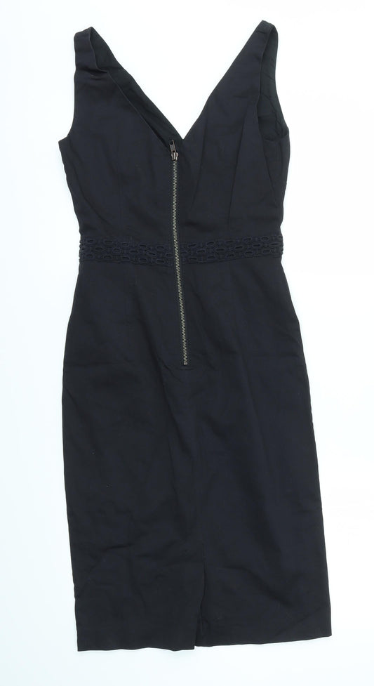 Nougat London Womens Black Houndstooth A-Line Size XS