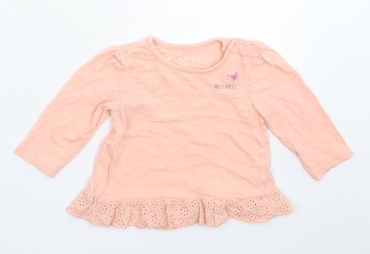 Nutmeg Girls Pink Basic T-Shirt Size 9-12 Months