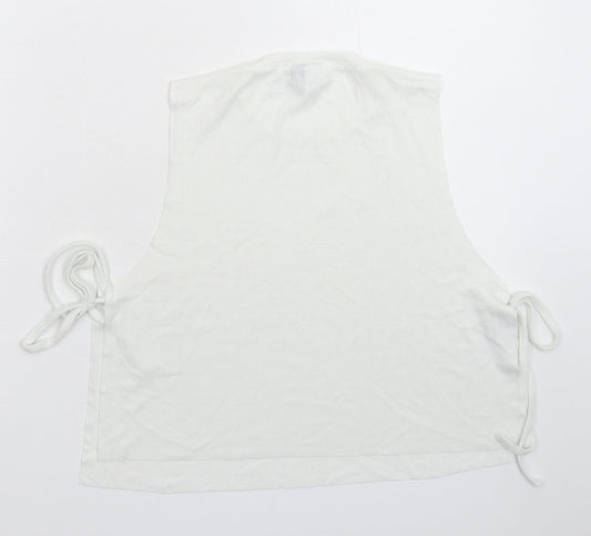 ASOS Womens White Basic Tank Size 10