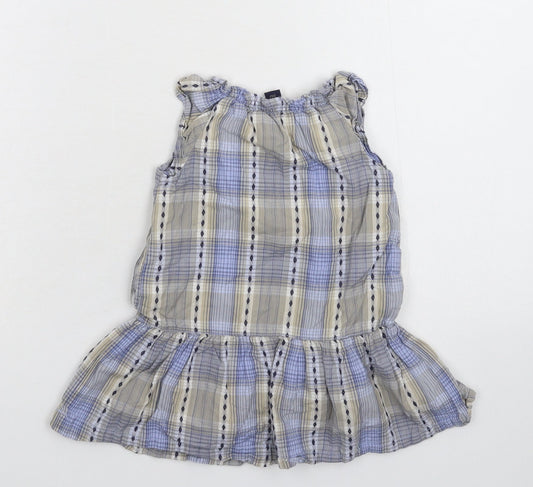 Gap Girls Multicoloured Check Fit & Flare Size 24 Months