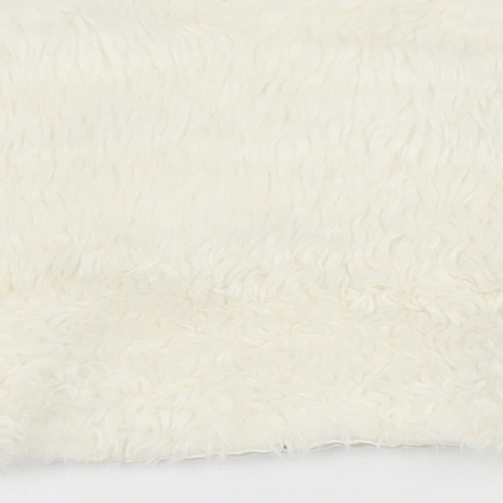 Brand and care label for m girls’ white jacket, size 2-3, years