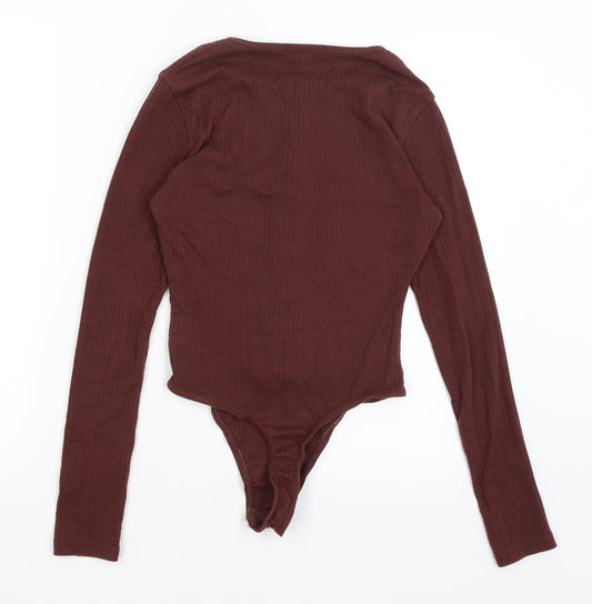 Missguided Womens Red Bodysuit One-Piece Size 8