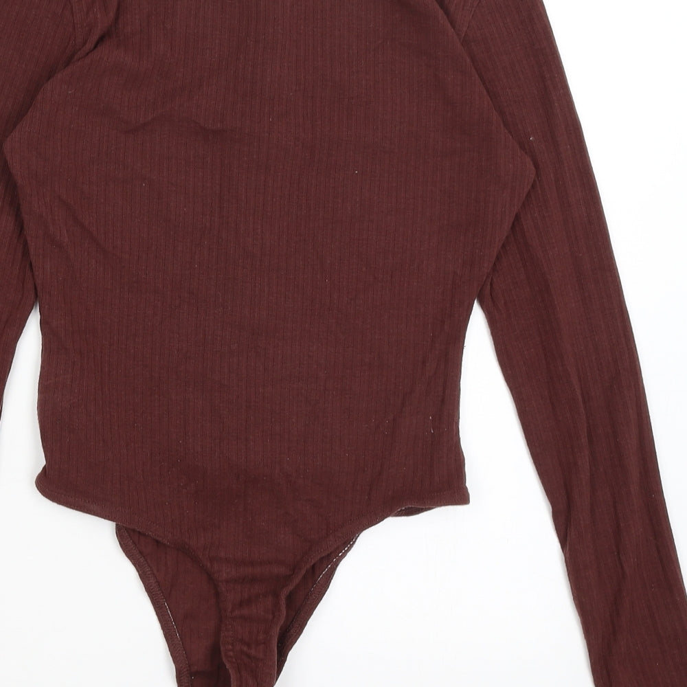 Missguided Womens Red Bodysuit One-Piece Size 8
