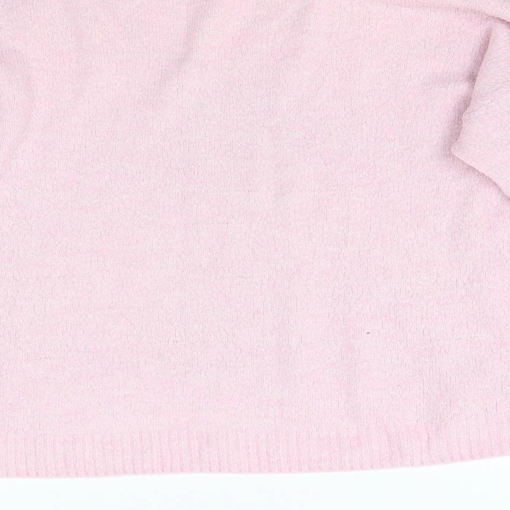 H&M Womens Pink Pullover Jumper Size M