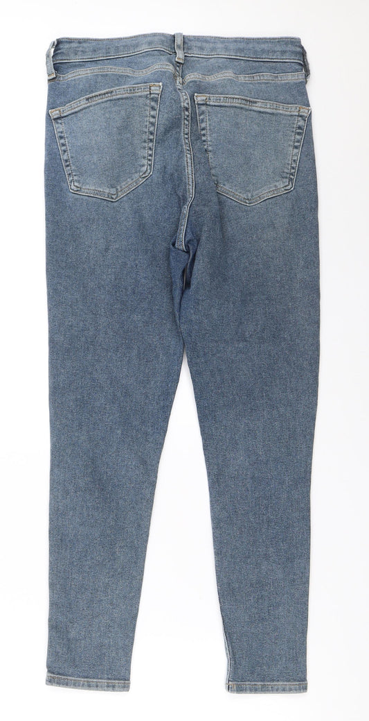 Topshop Womens Blue Skinny Jeans Size 30 in L30 in