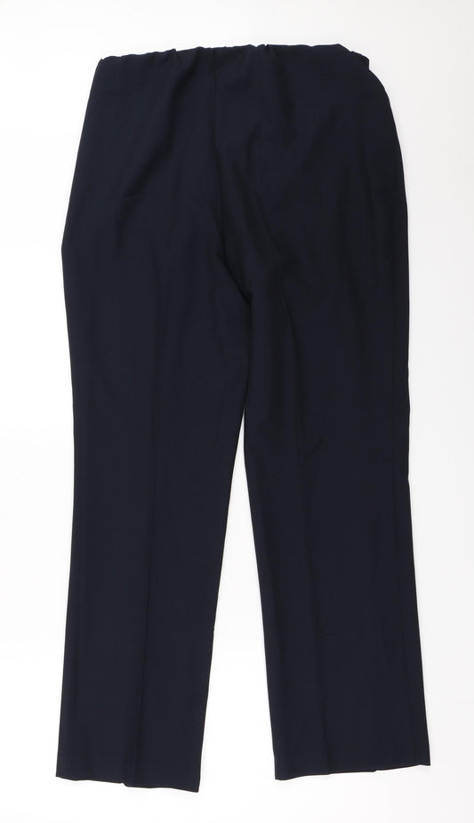 Bonmarché Womens Blue Trousers Size 12 L29.5 in