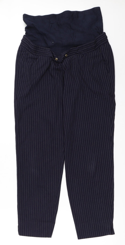H&M Womens Blue Trousers Size 36 L27 in