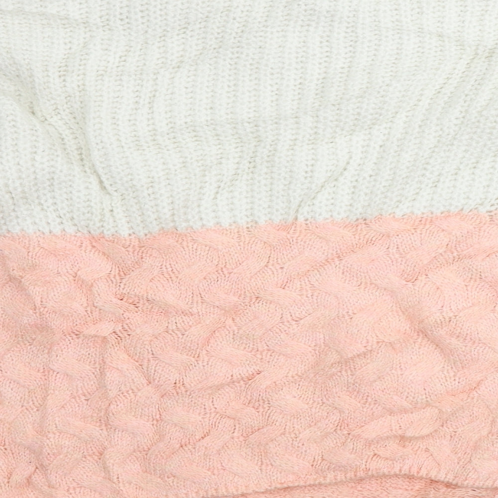 Dorothy Perkins Womens Pink Pullover Jumper Size S